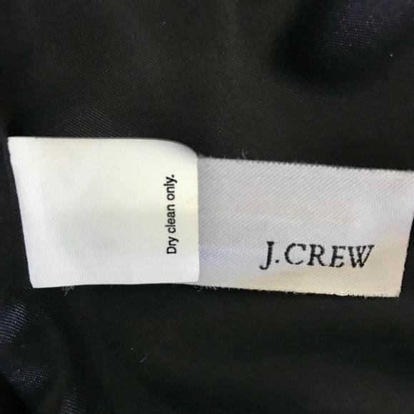 J.Crew Black Wool Classic Double Breasted Pea Coat Jacket Size 8 Preppy Nautical - Picture 9 of 14